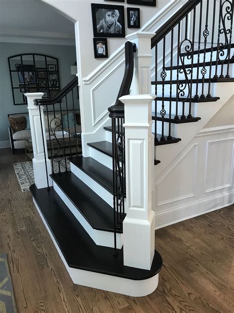 black and white stairs